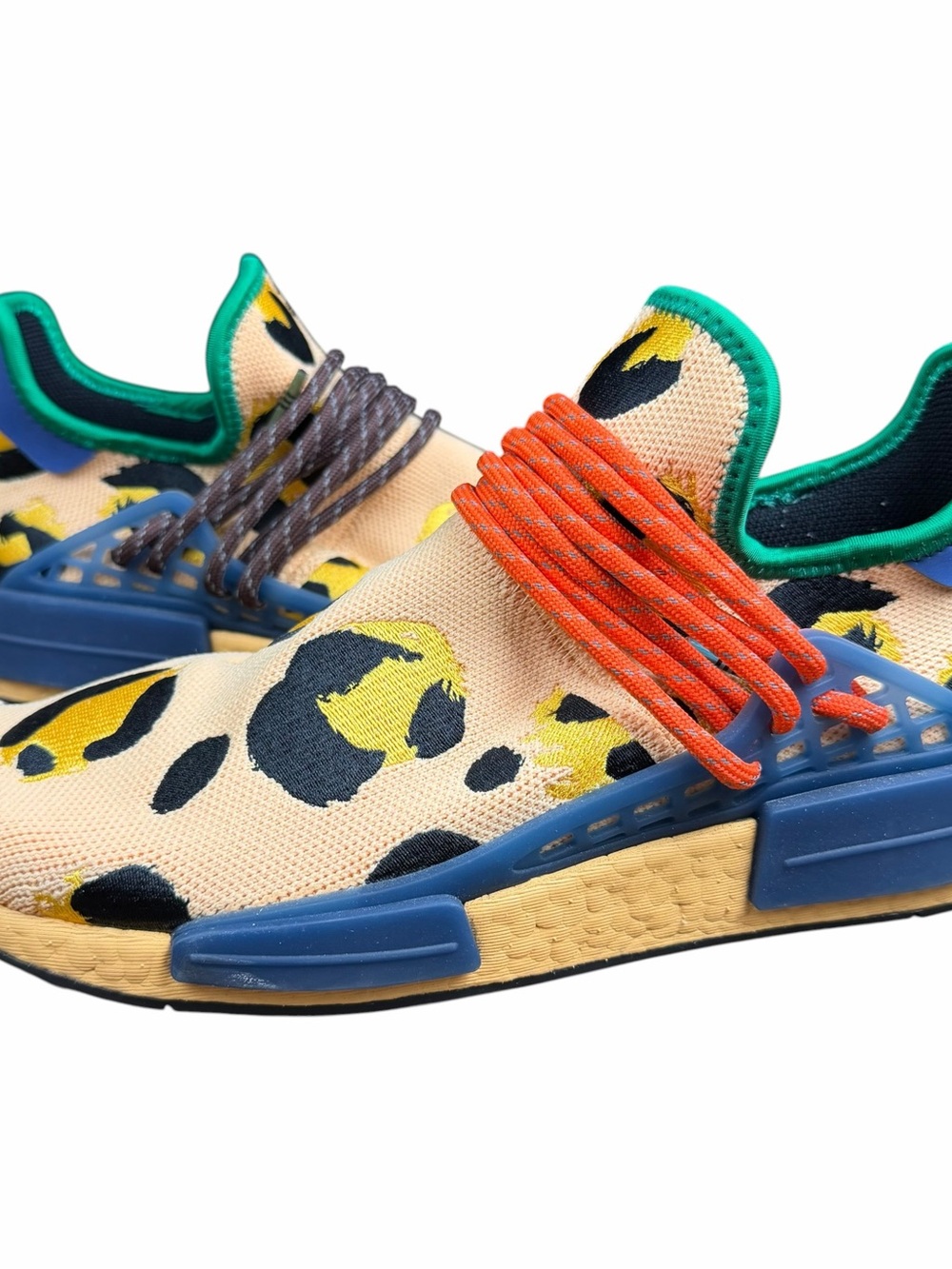 Adidas NMD Hu Pharrell Human Race Animal Print Pulse Amber Size 8.5 HP3221 Shoes - Picture 2 of 8